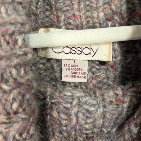 Cassidy Brown Sleeveless Wool Blend Turtleneck Sweater Women’s Size Large - Picture 3 of 4